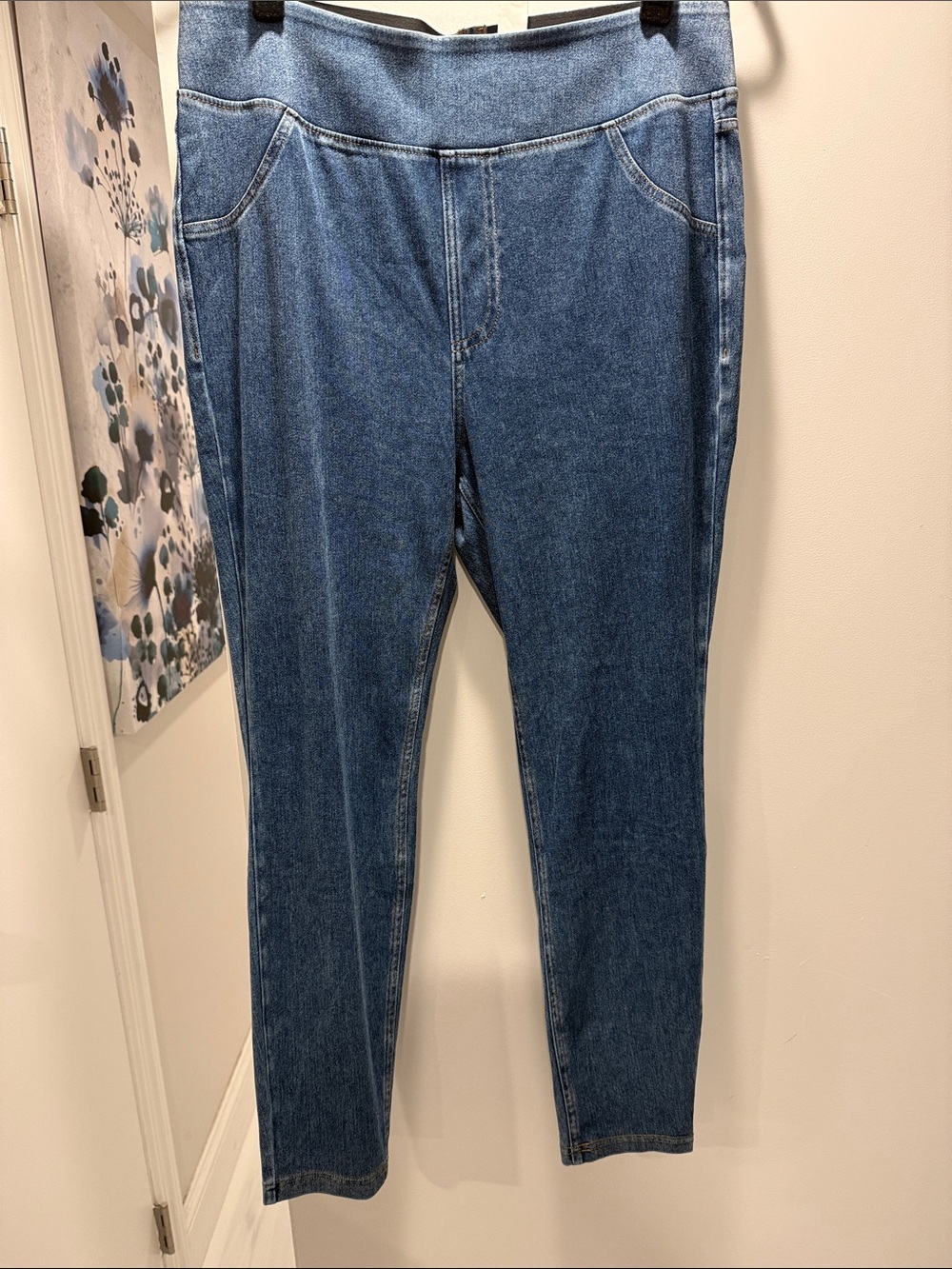 Halara Flex™ High Waisted Denim Casual Leggings with Pockets Large Regular